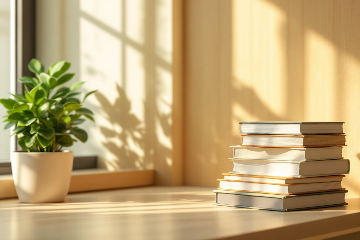 Stack of books on growth habits